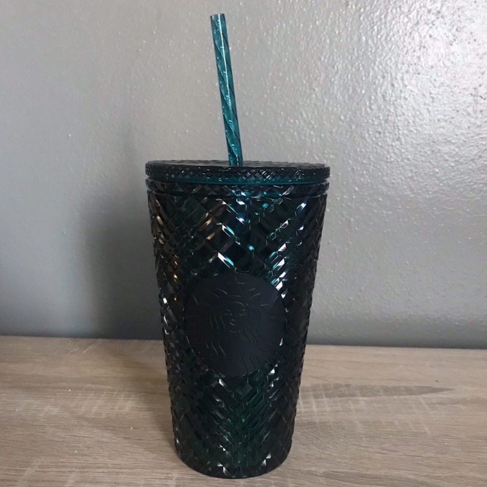 Starbucks Holiday Green Grid Studded Tumblr - Brand New With Tag - Never Used